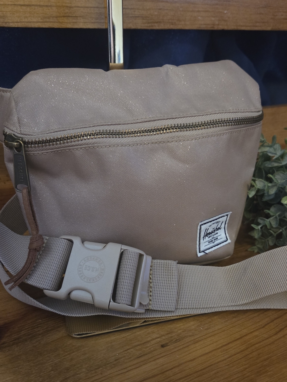 Herschel Sparkle Supply Company Taupe Mini Crossbody Sling